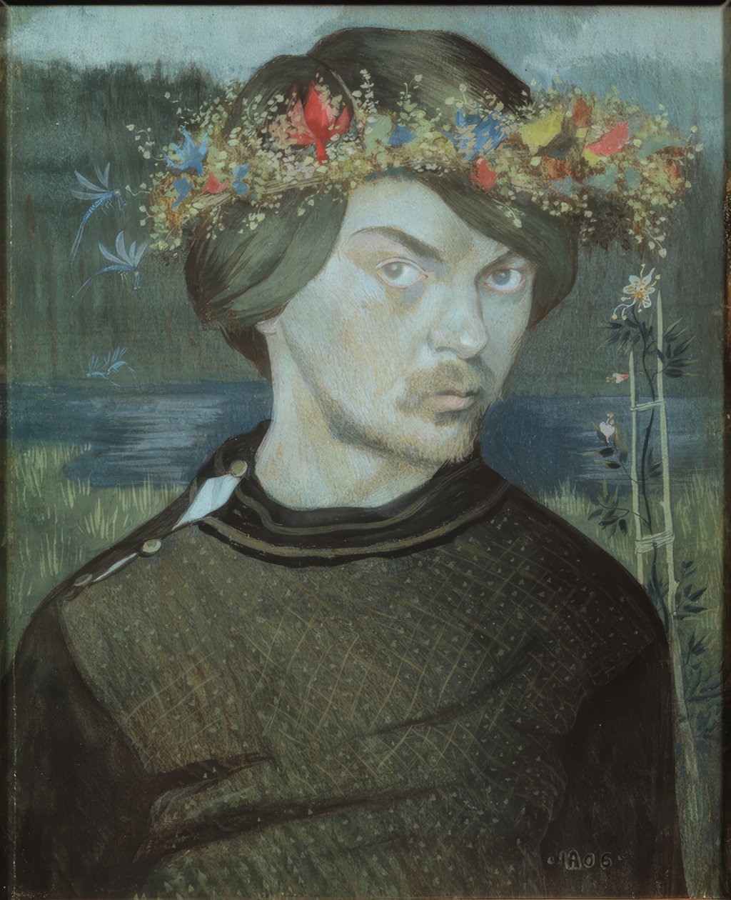 Selvportrett av Ivar Axel Henrik Arosenius