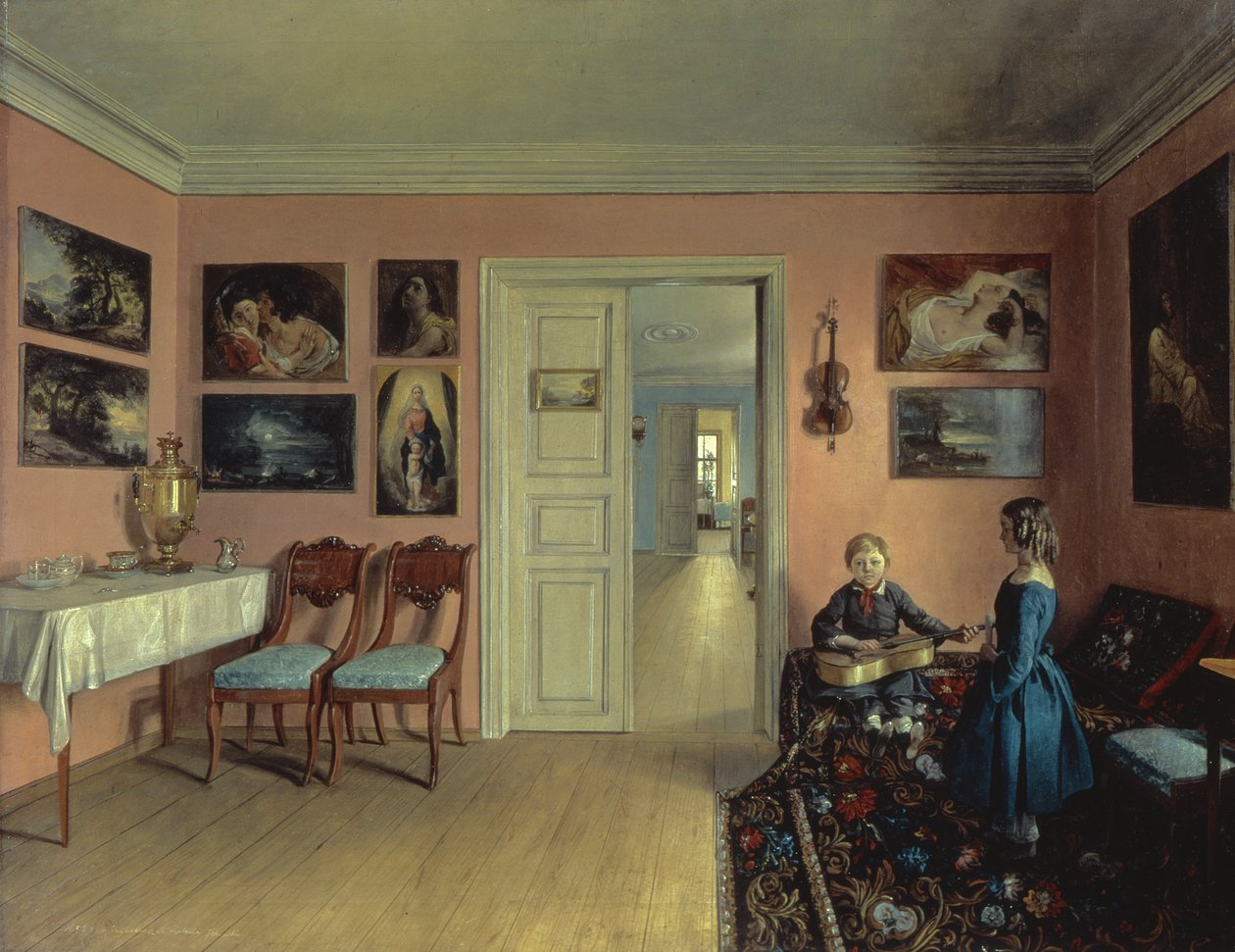 I kunstnerrommet, 1855 av Iwan Chrutsky