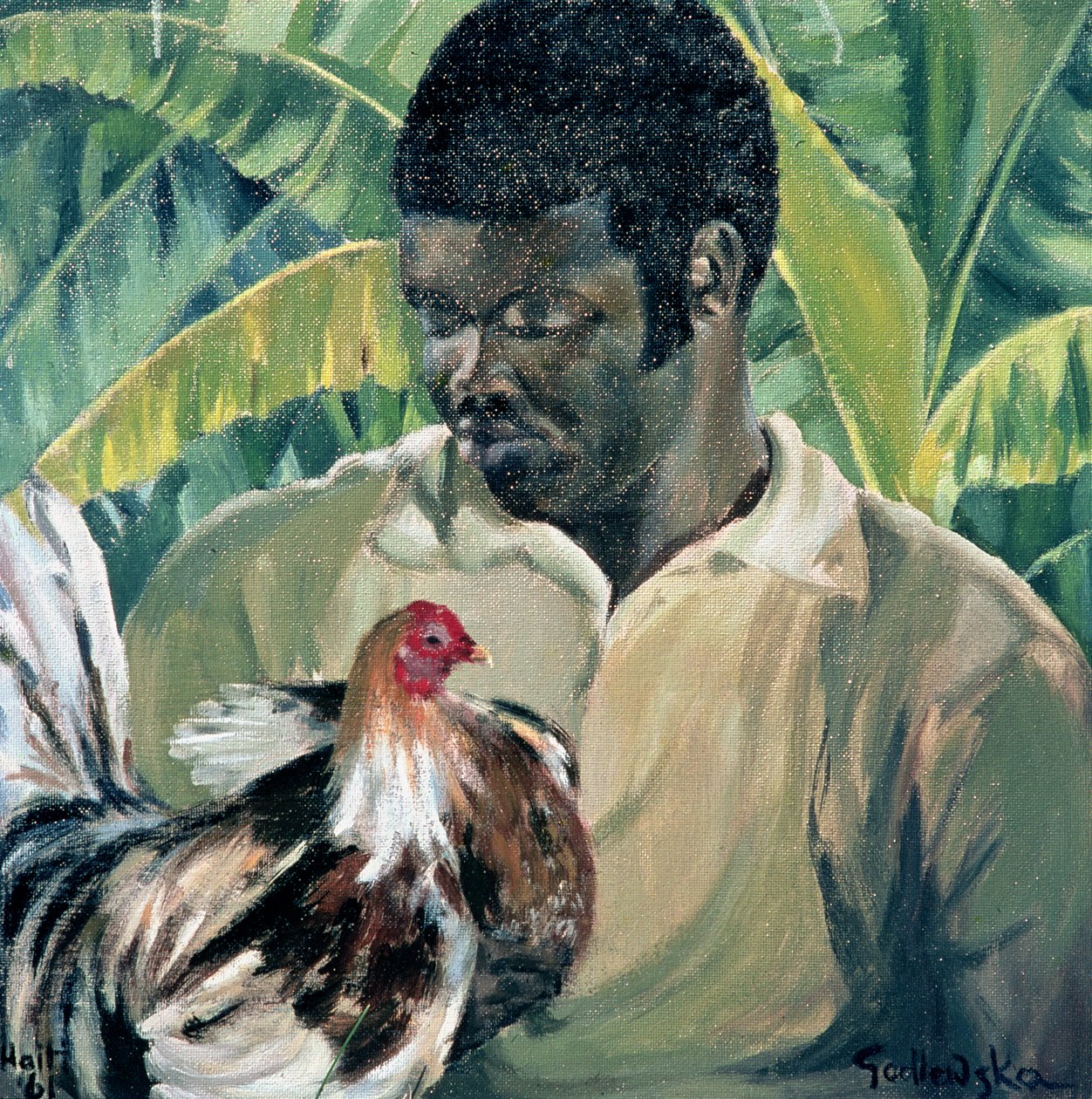 Abel med kamphane, 1961 av Izabella Godlewska de Aranda