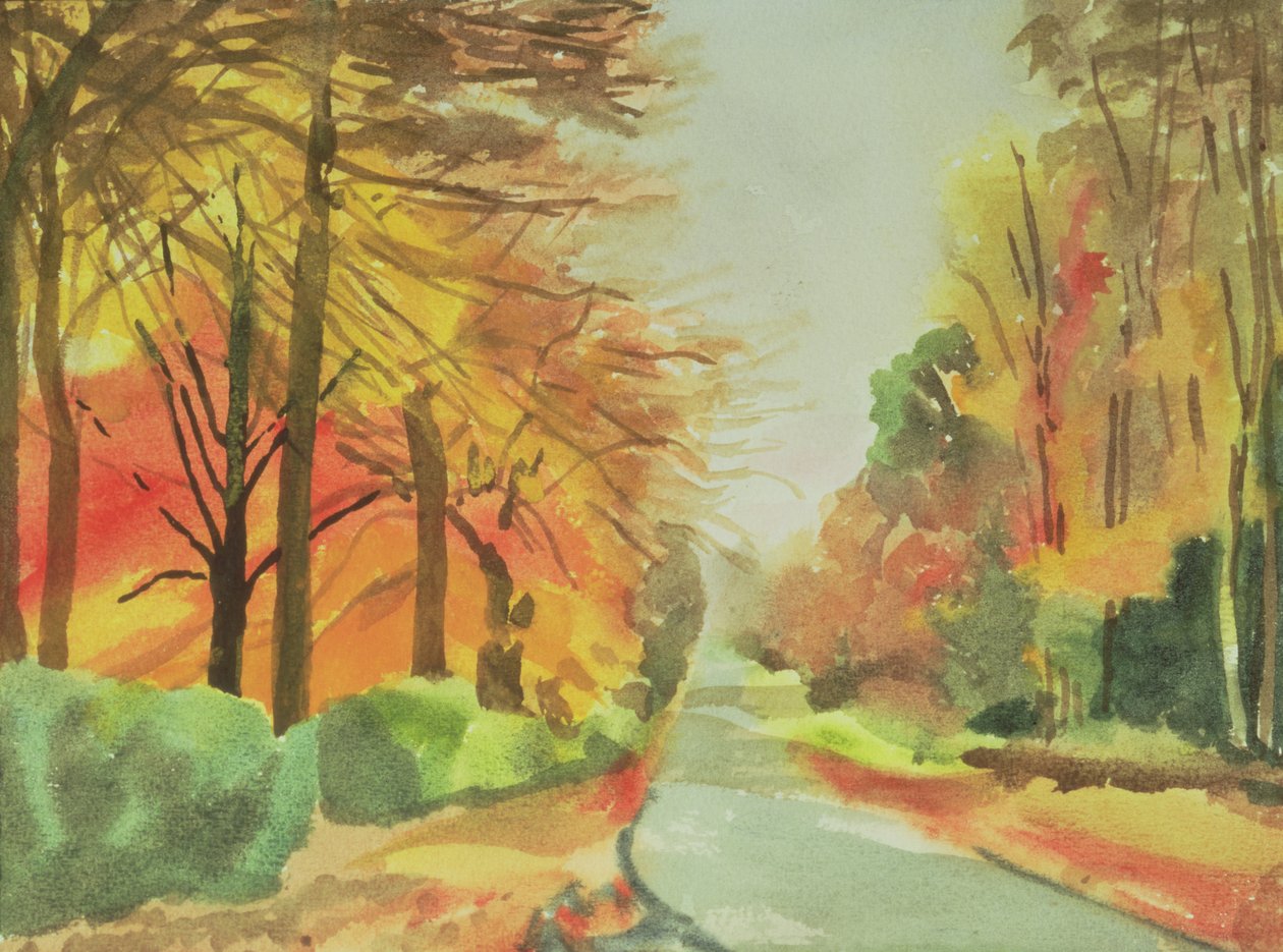 No.47 Autumn, Beaufays Road, Liege, Belgia (wc) av Izabella Godlewska de Aranda