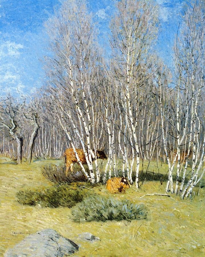 The Birchesn av J. Alden Weir