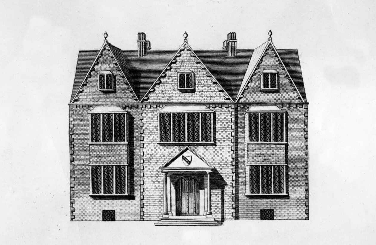 New Place, gravert av Andrew Birrell, 1790 av J Jordan