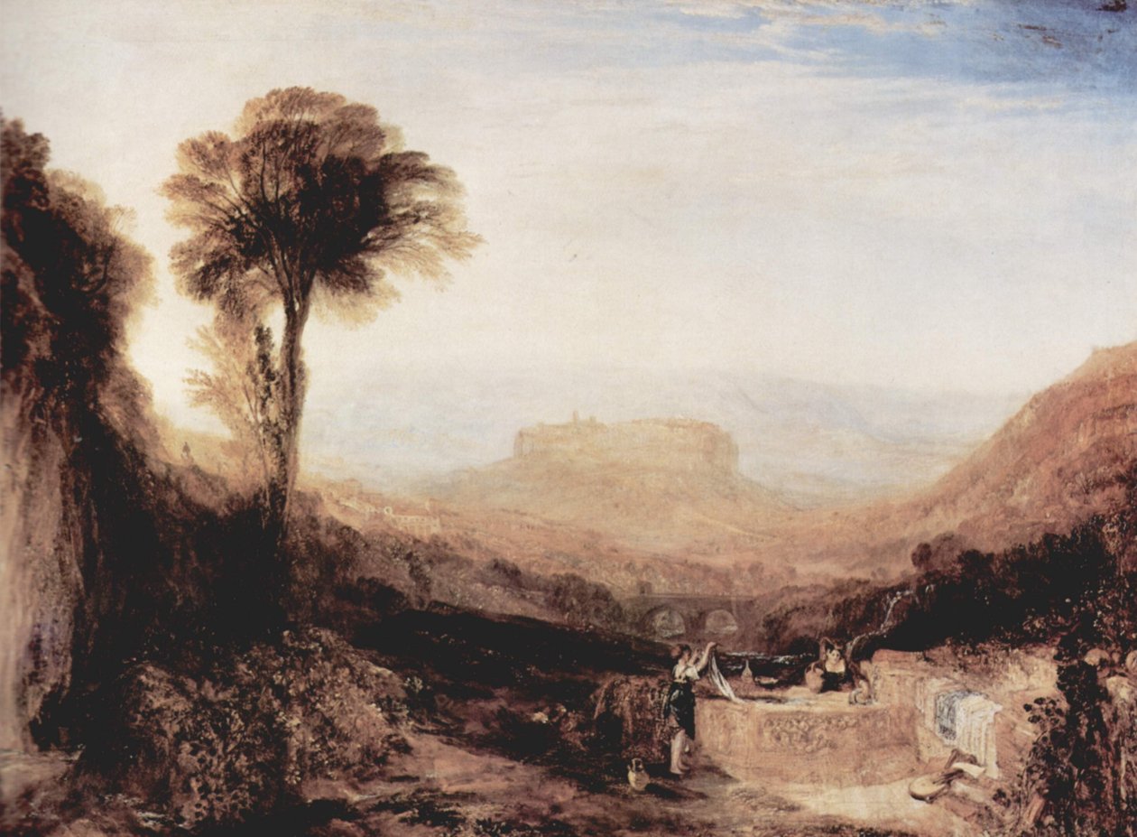 Utsikt over Orvieto av Joseph Mallord William Turner