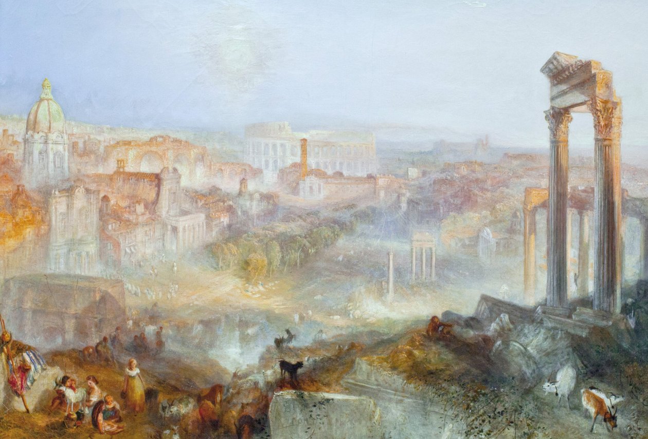 Moderne Roma - Campo Vaccino av Joseph Mallord William Turner