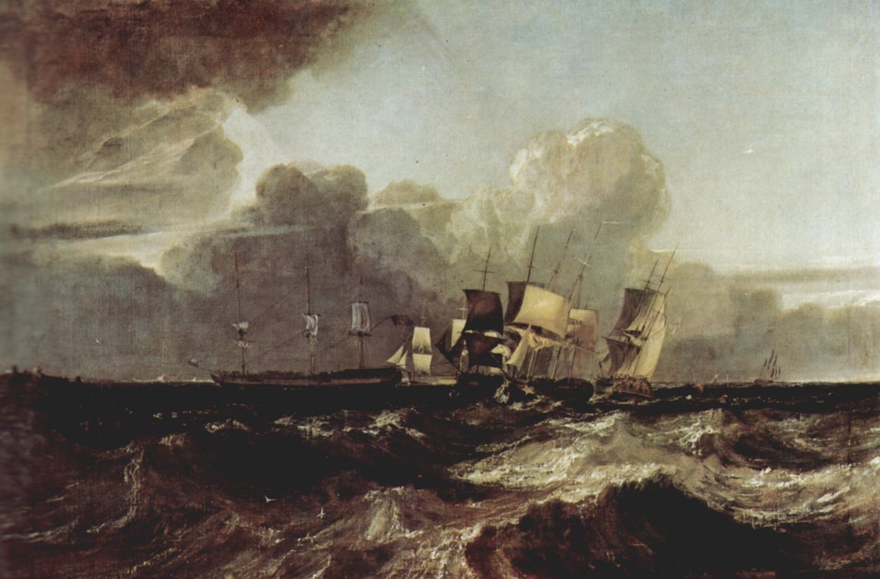 Skip som ankommer av Joseph Mallord William Turner