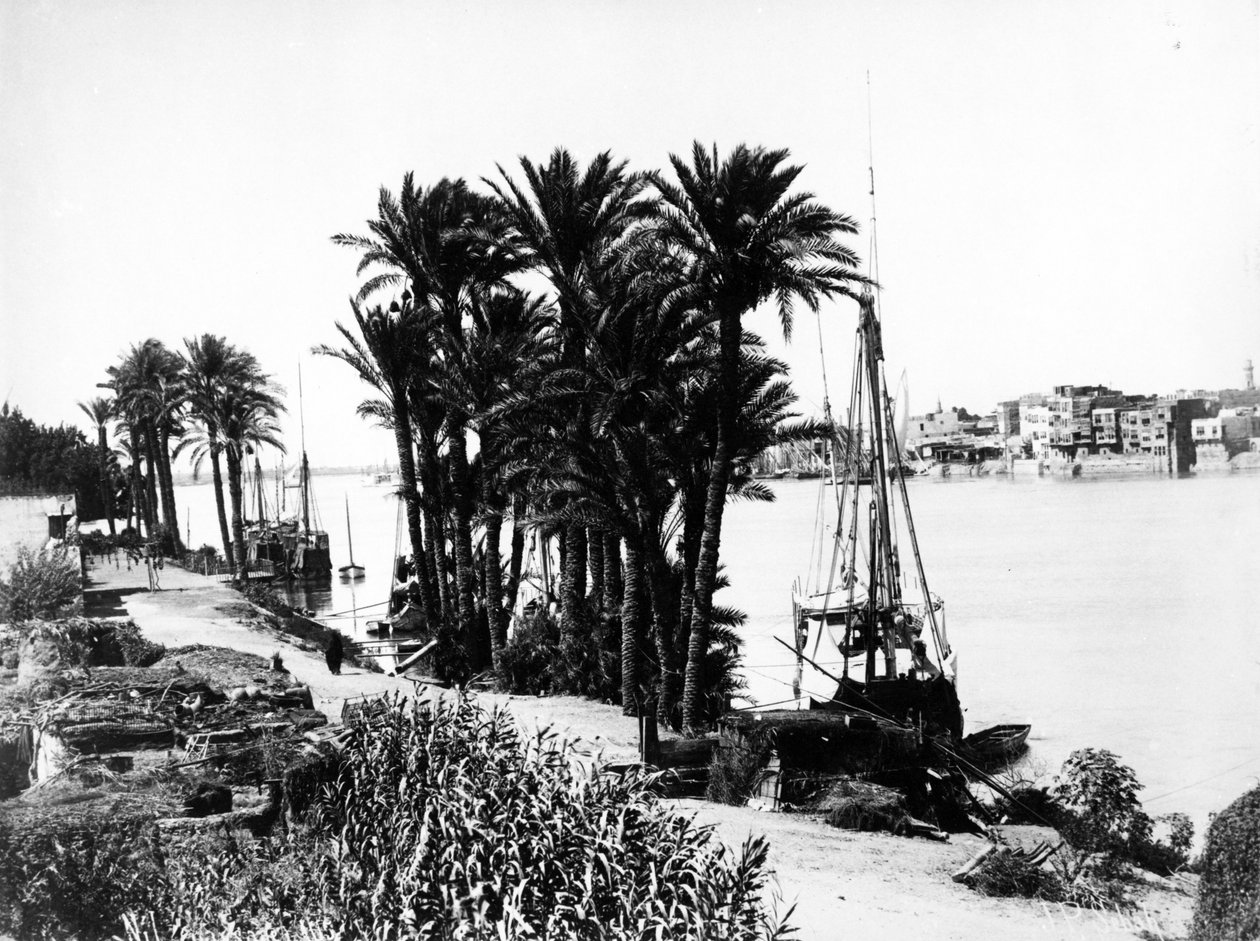 Nillandskap, ca. 1870 av J. Pascal Sebah