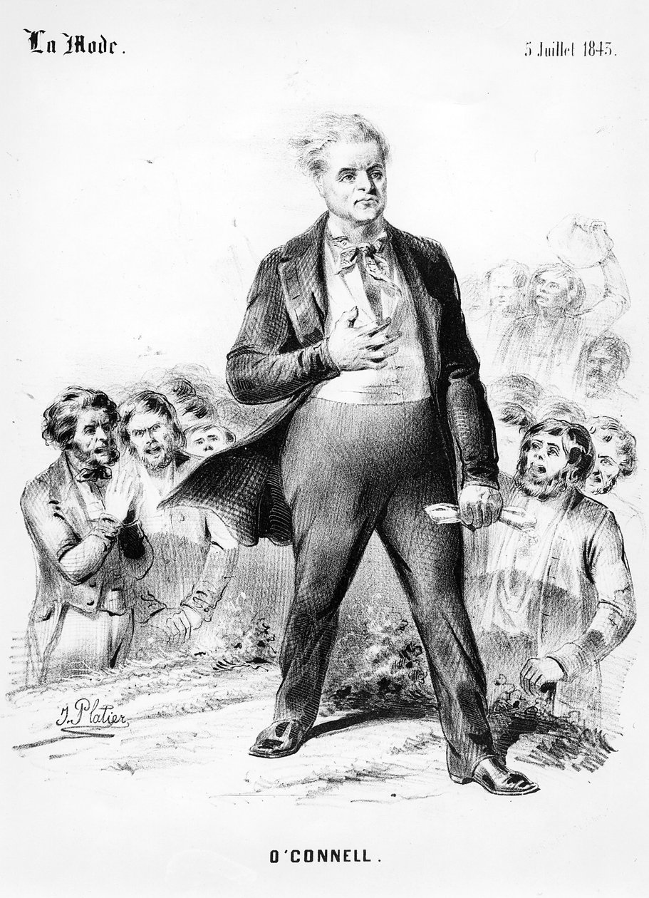 Daniel OConnell, fra La Mode, 5. juli 1843 av J. Platier