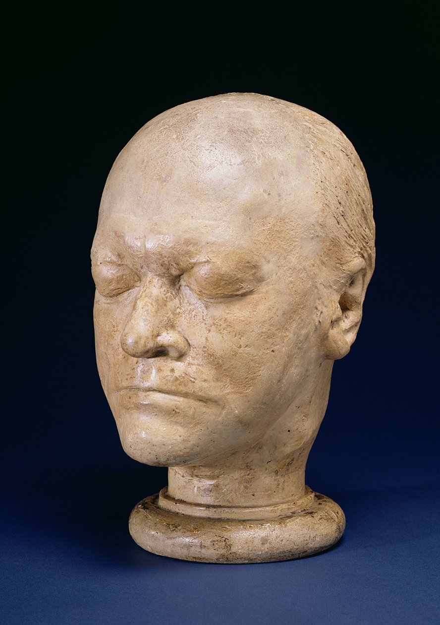 William Blake (1757–1827) Livsmaske, 1823 (gips) av J. S Deville