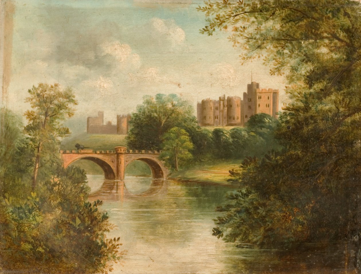 Alnwick Castle, 1850 av J. Sharkey