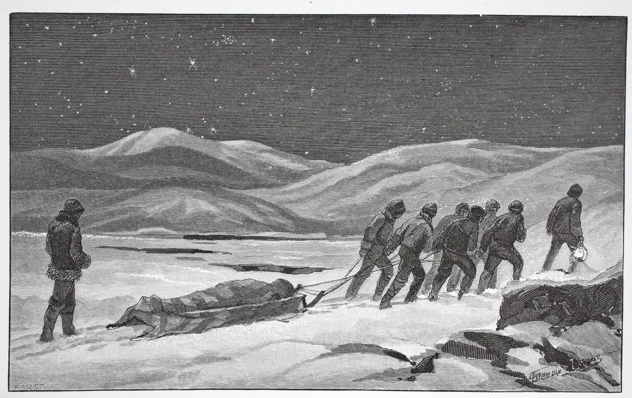 Vår første begravelse, 20. januar 1884, pub London 1886 av J. Steeple Davis