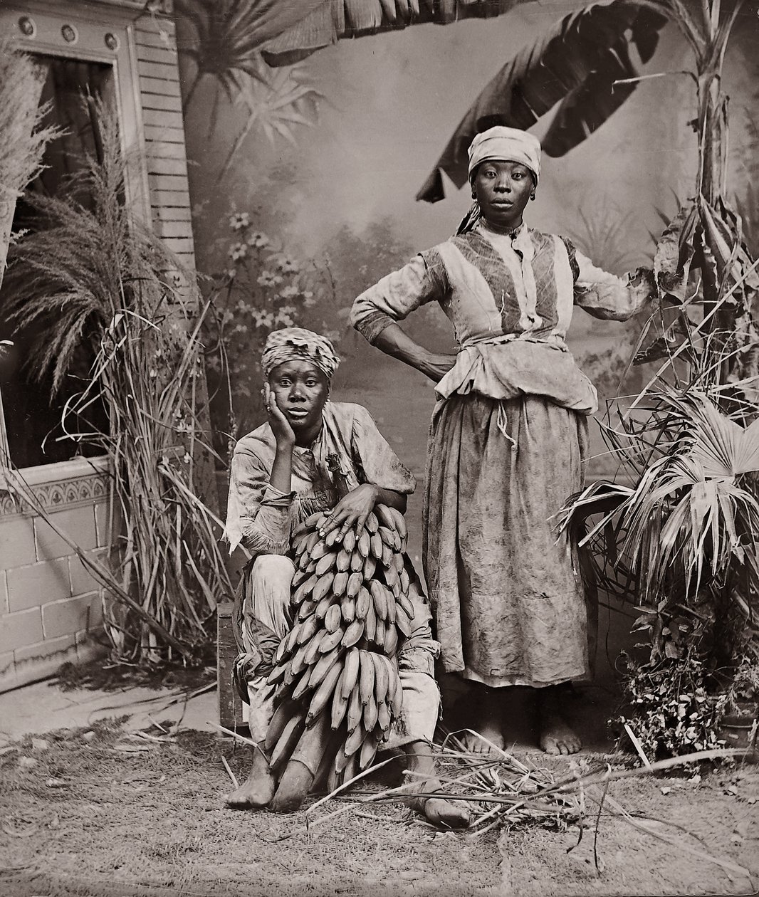 Kvinner, Jamaica (albumintrykk) av J. W. Cleary