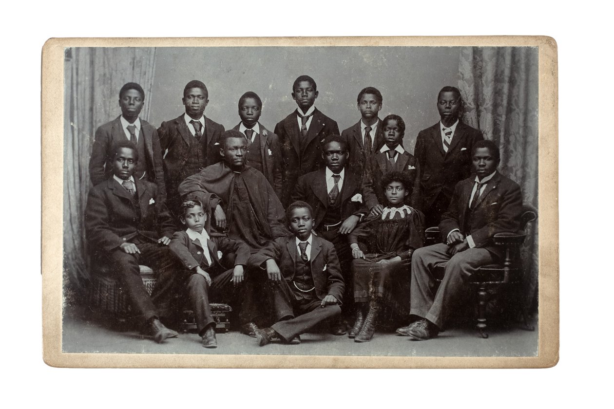Congo Training Institute for African Students, Colwyn Bay, Wales, 1895 (gelatinsølvtrykk) av J. W. Thomas