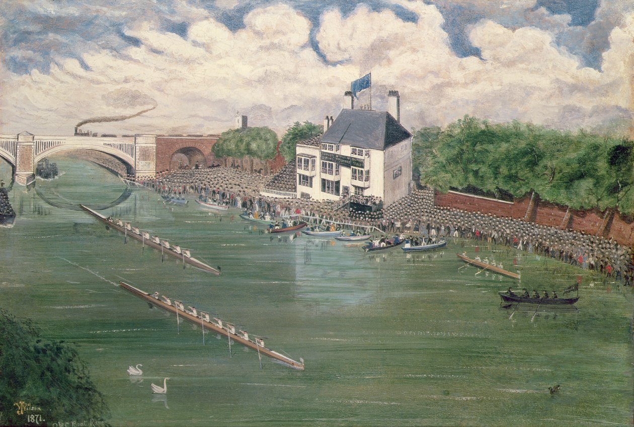 Oxford og Cambridge Boat Race, 1871 av Lieutenant Colonel J. Wilson