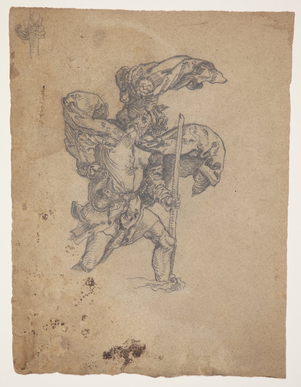 Studie etter Dürer: Saint Christopher I av J.A. Jerichau