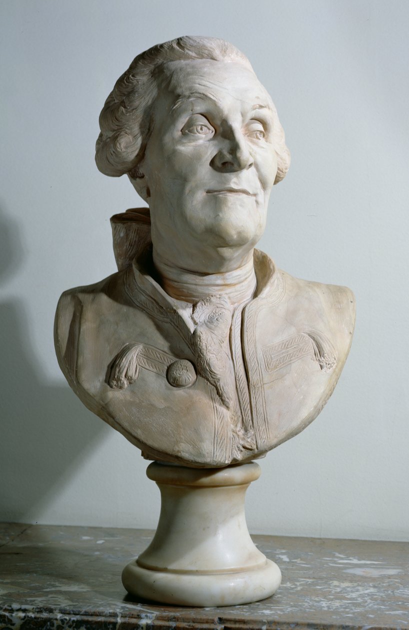 Byste av Charles Marie de La Condamine (1701–74) av J.B.C dHuet