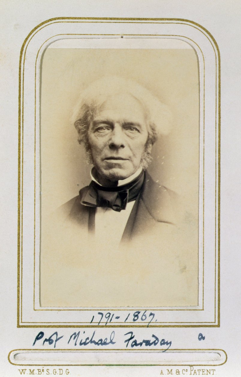 Portrett av Michael Faraday (1791-1867) (albumtrykk) av J.C. Watkins