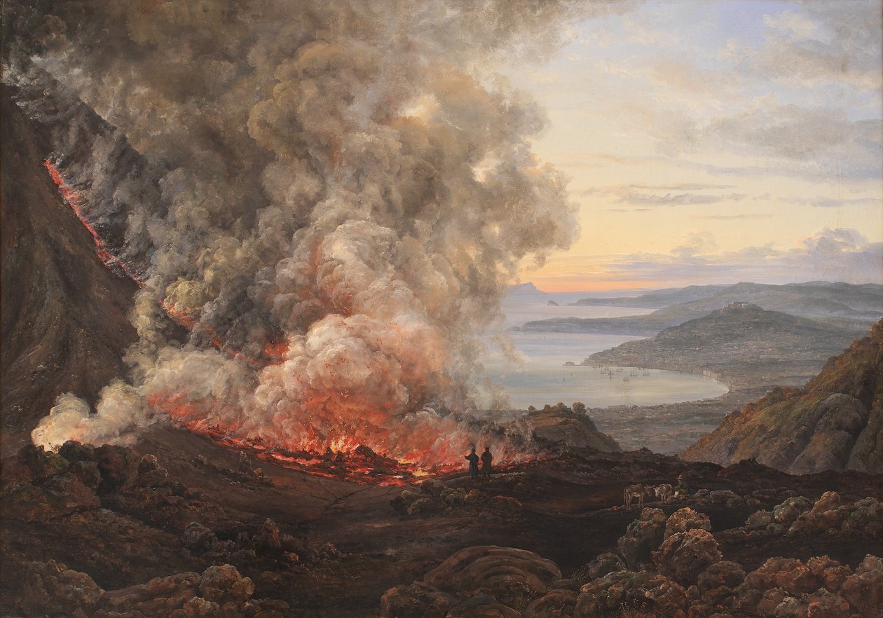 Utbrudd av vulkanen Vesuv av Johan Christian Dahl
