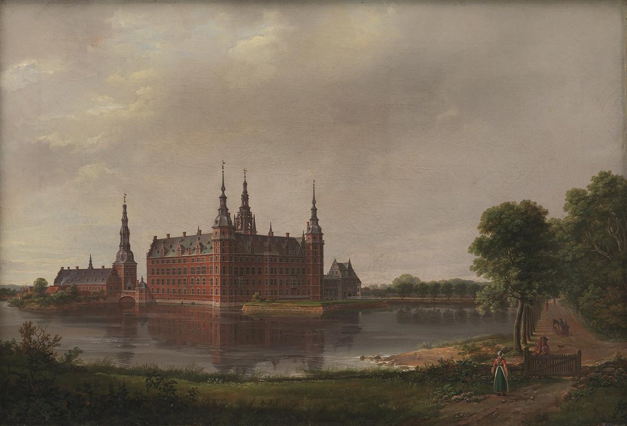 Frederiksborg slott av Johan Christian Dahl