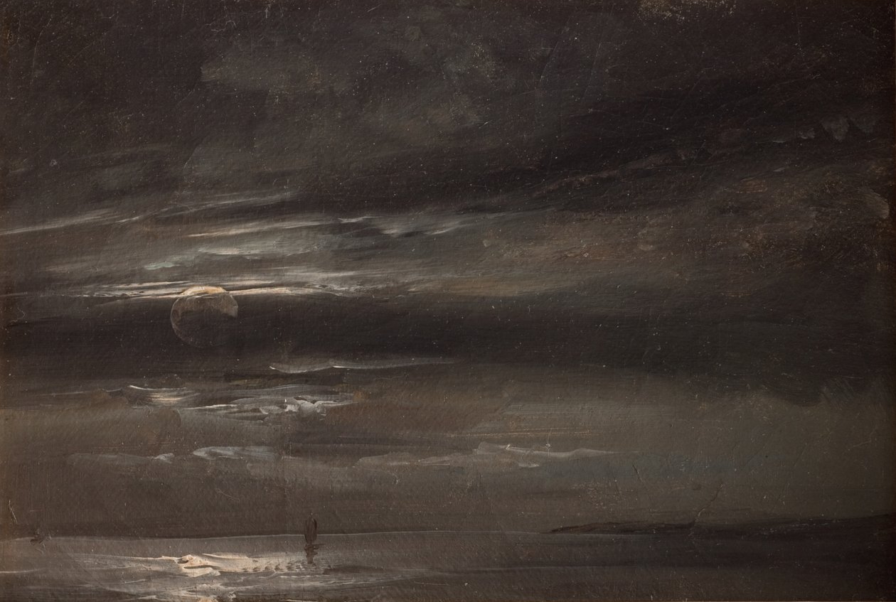 Måneskinn over havet av Johan Christian Dahl