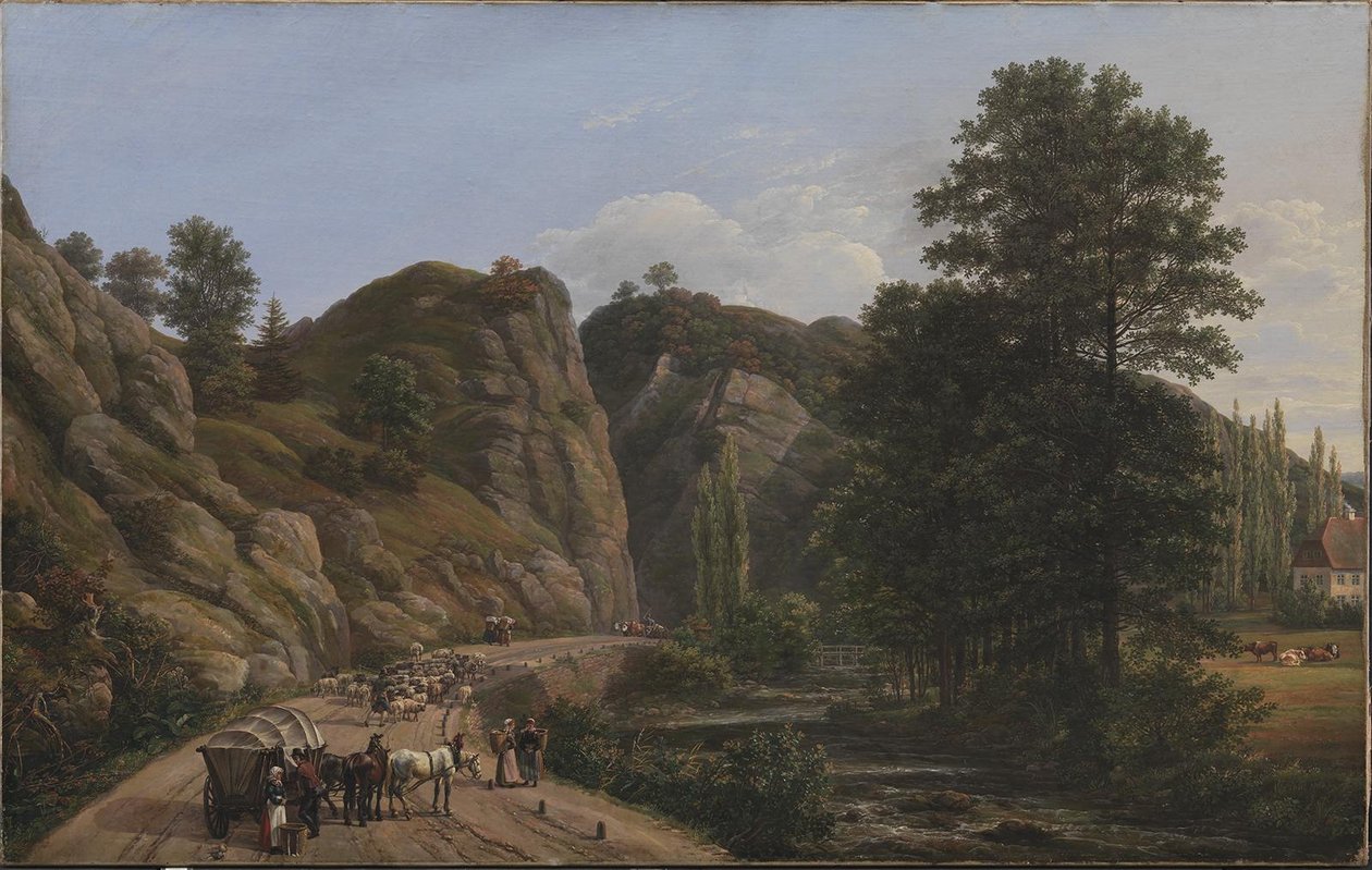 Plauenscher Grund ved Dresden av Johan Christian Dahl