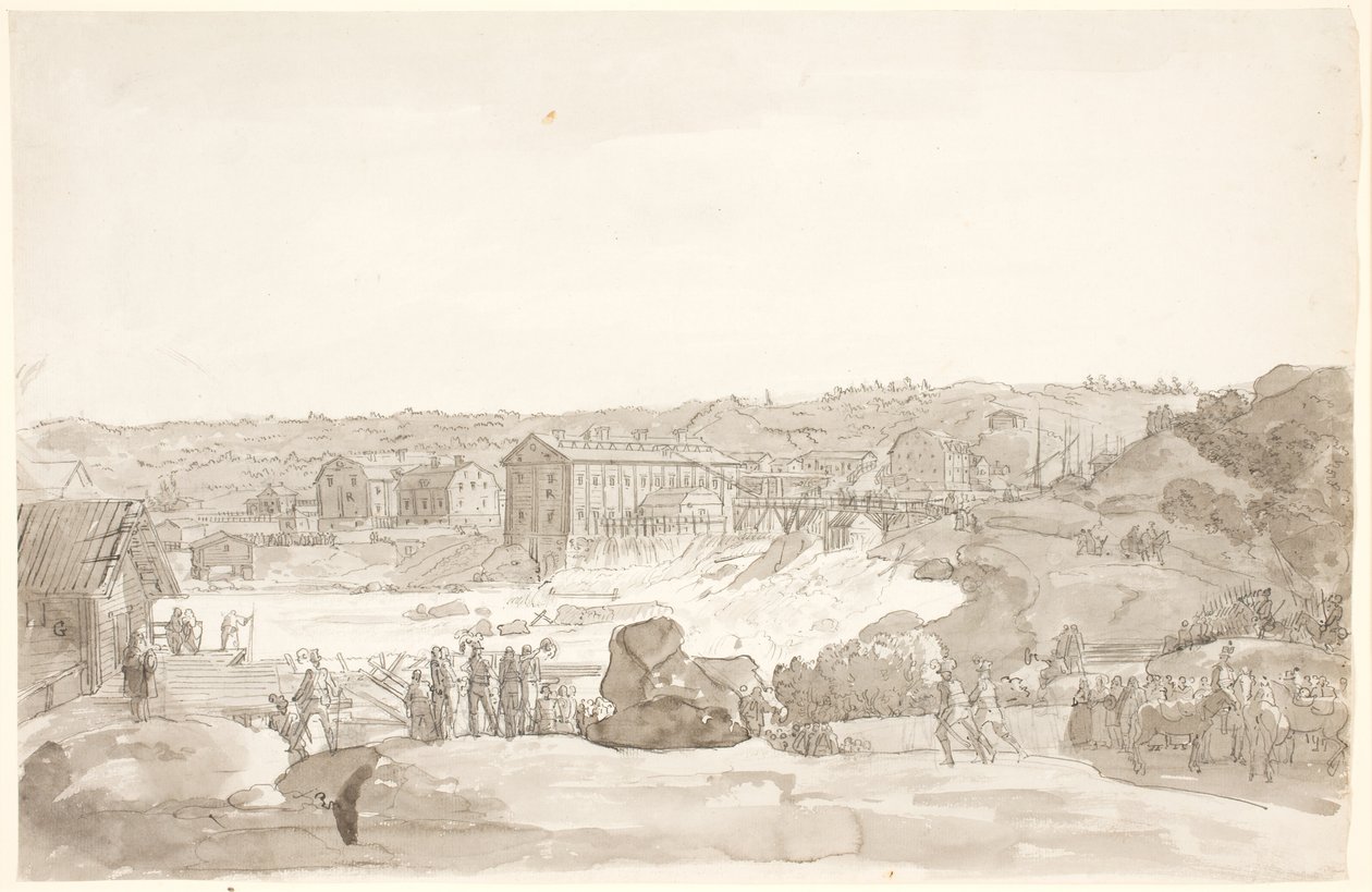 Prospekt av Kongsberg av Johan Christian Dahl