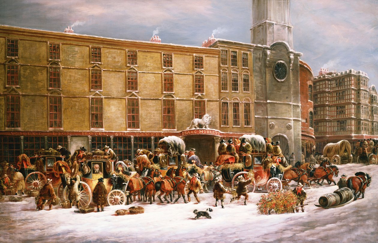 The White Lion Hotel and Tavern, Bristol, 1873 av J.C. Maggs