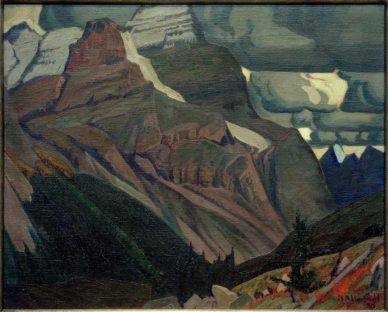 Mørk høst, Rocky Mountains av J.E.H. MacDonald