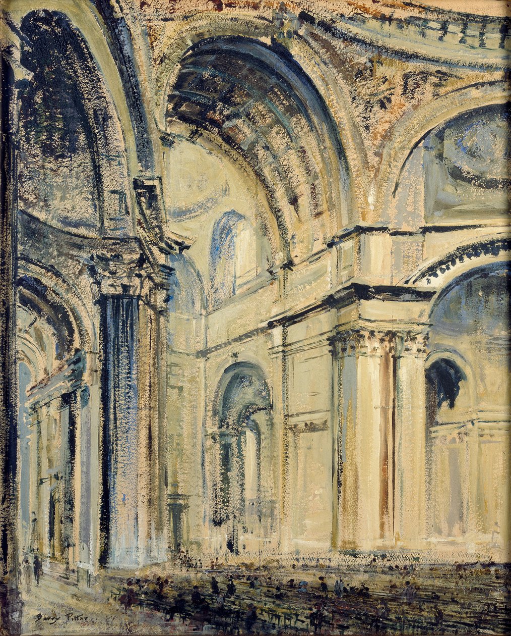 Interiør av St Paul's Cathedral, c1910 av JF Barry Pittar