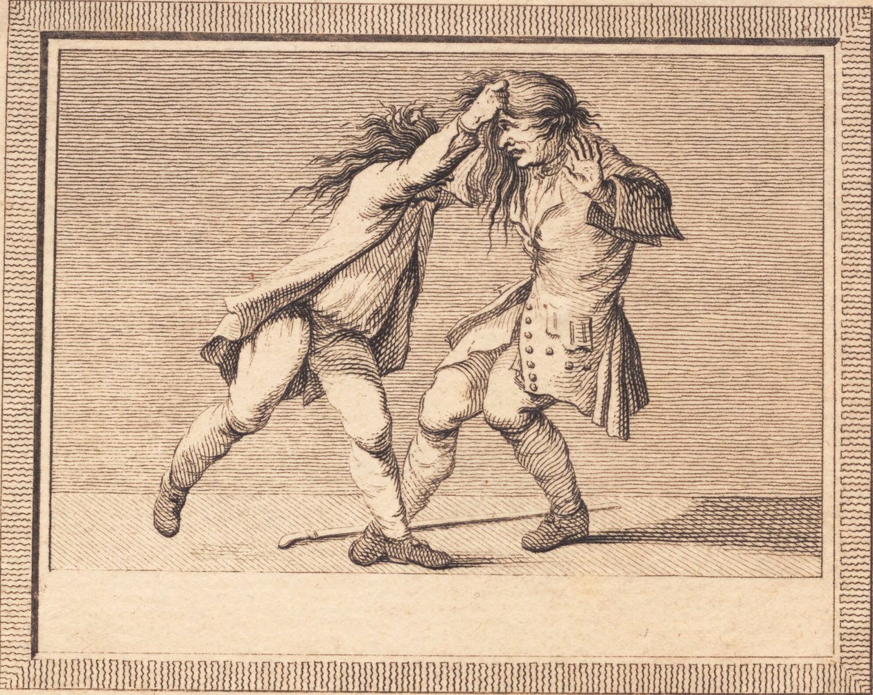 Den satiriske forfatteren og den kritiserte i håret på hverandre av J.F. Clemens