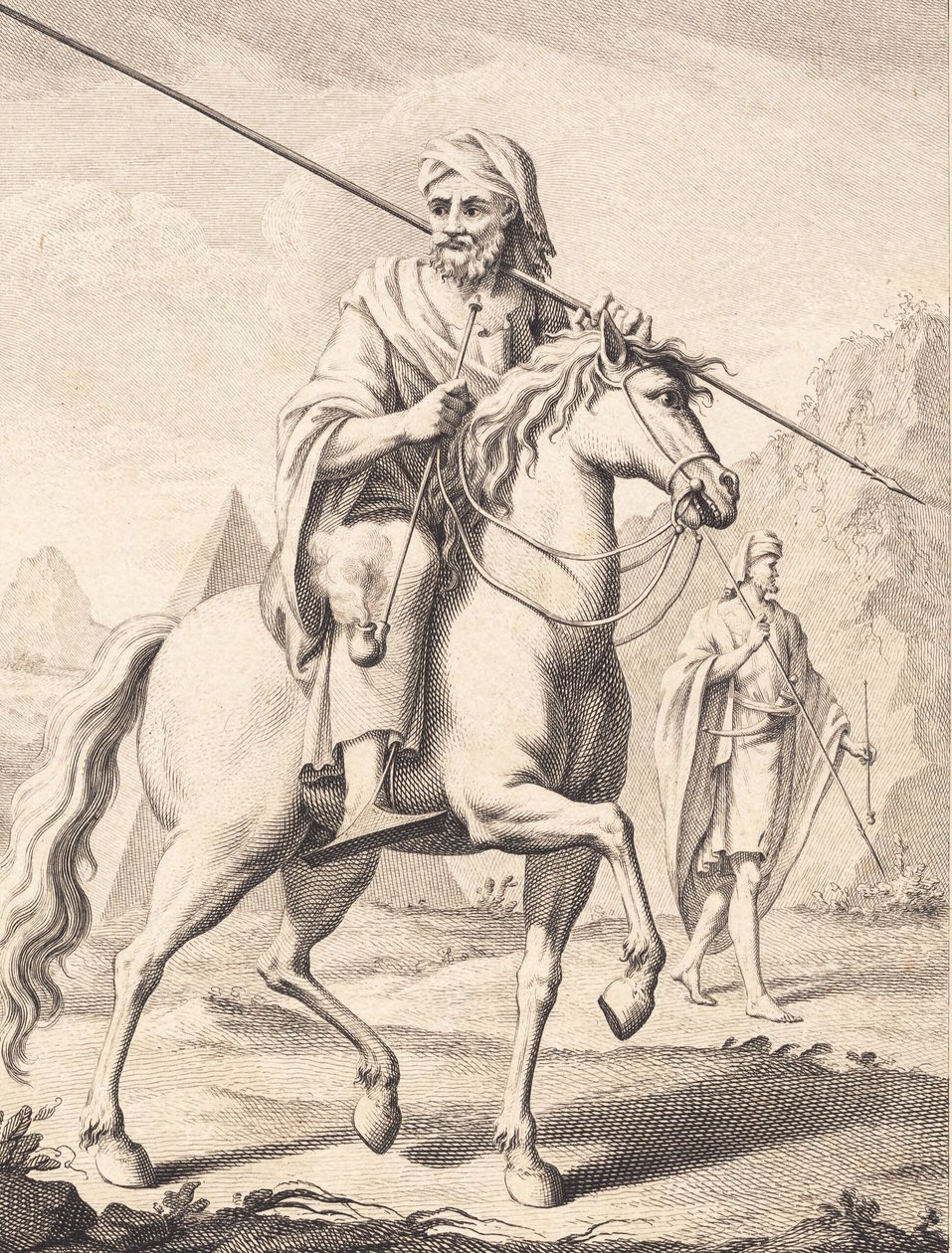 En araber på hesteryggen av J.F. Clemens