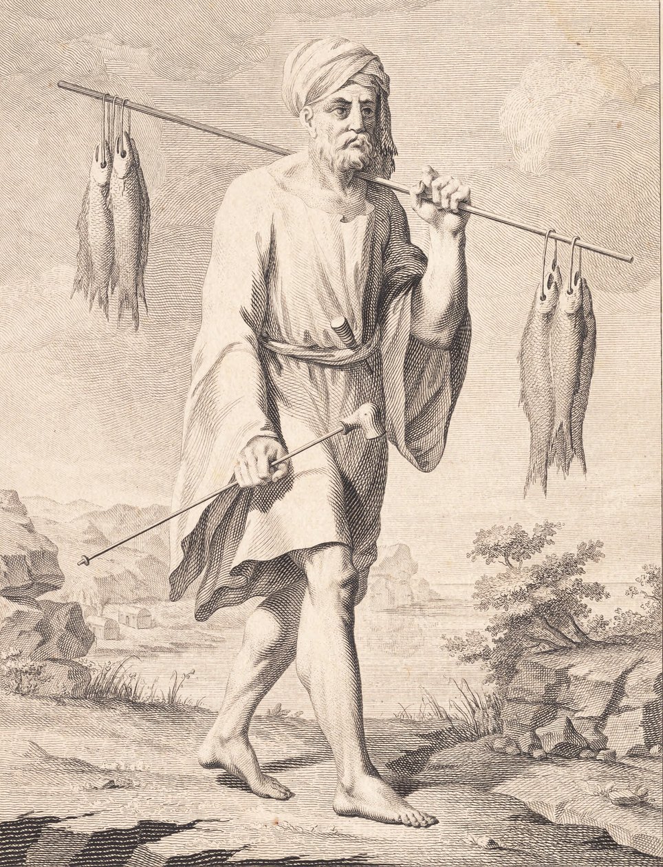 En arabisk fisker av J.F. Clemens