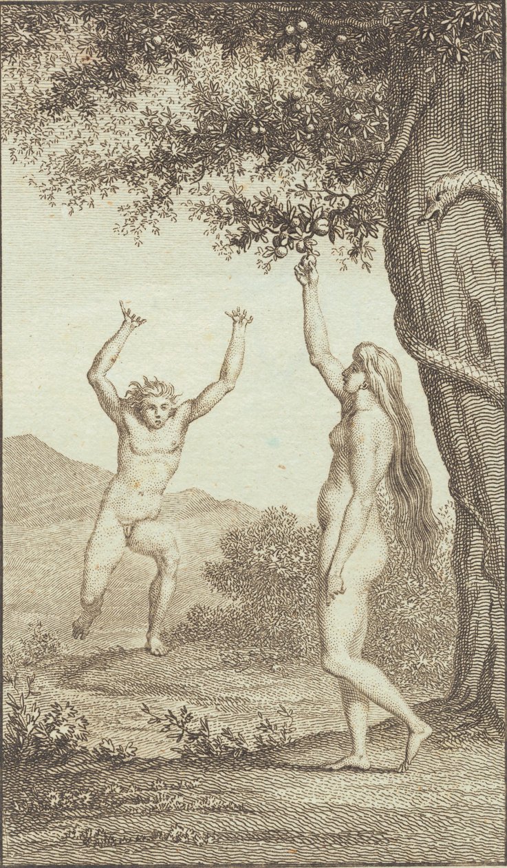 Illustrasjon til Ewalds "Adam og Eva". III av J.F. Clemens