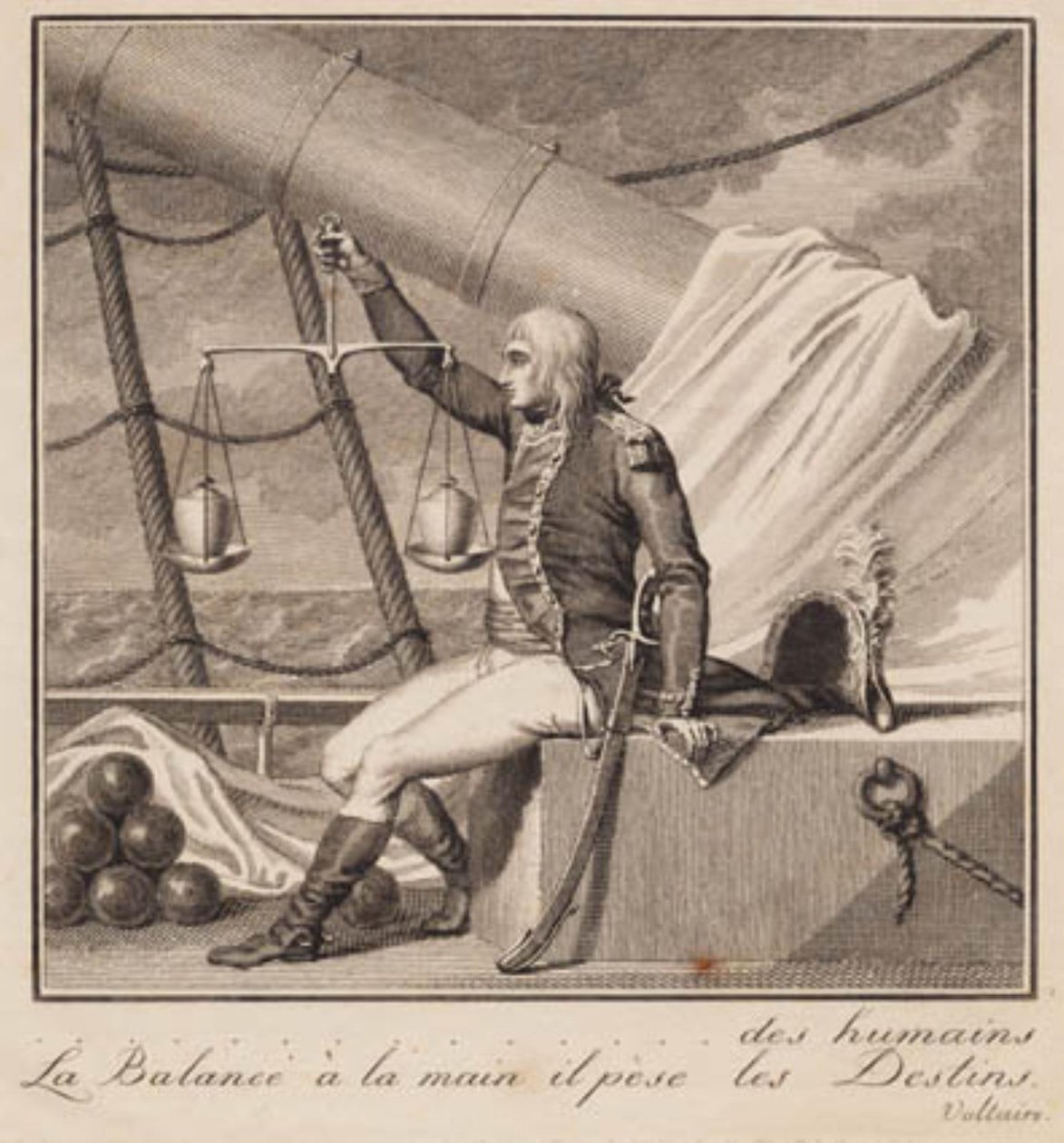 Napoleon veier menneskenes skjebne av J.F. Clemens