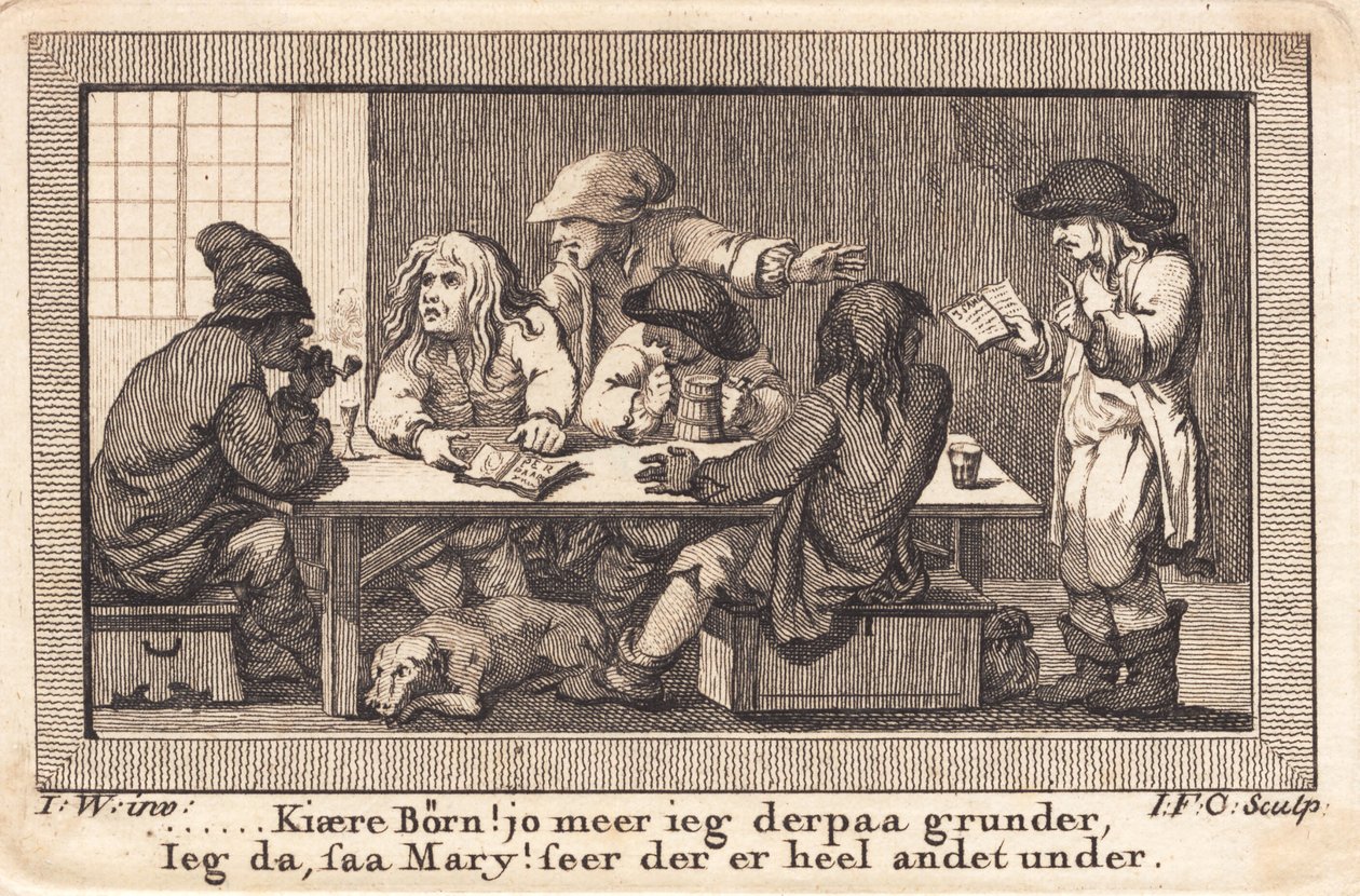 Peder Paars-digtet bedømmes i krostuen på tre hjorter   1282386   no       norwegian Successfully Translated  Original: One hundred thirty-five woodblock prints including New Years pictures nianh..., 19th-20th century. Translat: One hundred thirty-five woo av J.F. Clemens