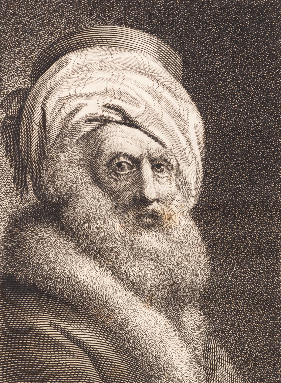 Portrett av en gammel mann. Nathan der Weise av J.F. Clemens