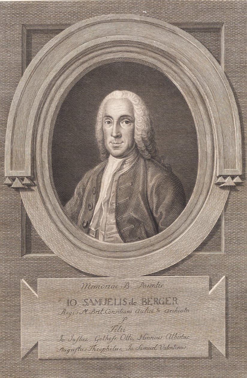 Portrett av lege Johann Samuel von Berger av J.F. Clemens