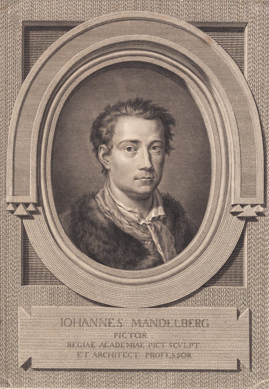 Portrett av maleren Johan Mandelberg av J.F. Clemens