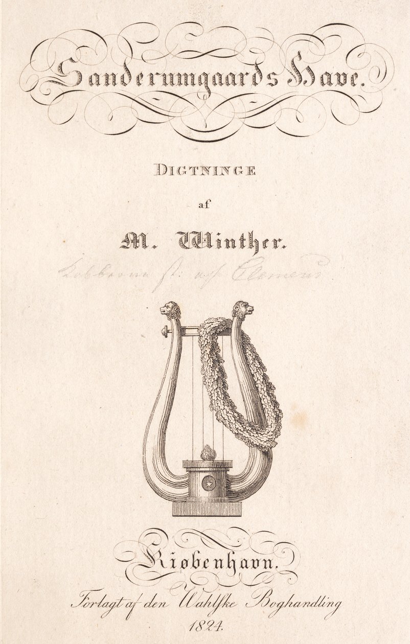 Sanderumgaards hage. Dikt av M. Winther av J.F. Clemens