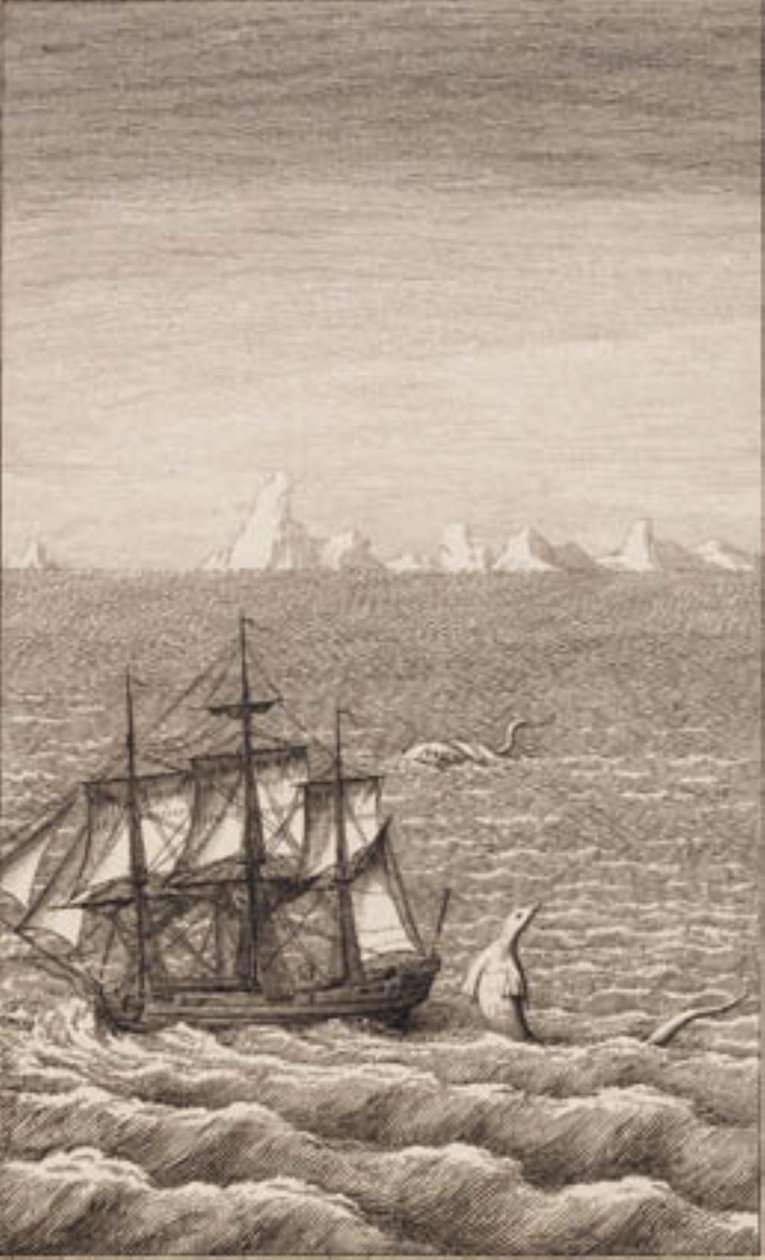 Skipet og sjødyret av J.F. Clemens