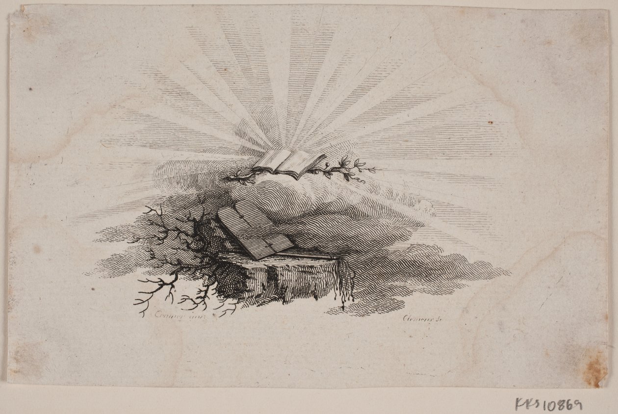 Tittelvignett for C. Bastholm: "Åndelige taler", 1779 av J.F. Clemens