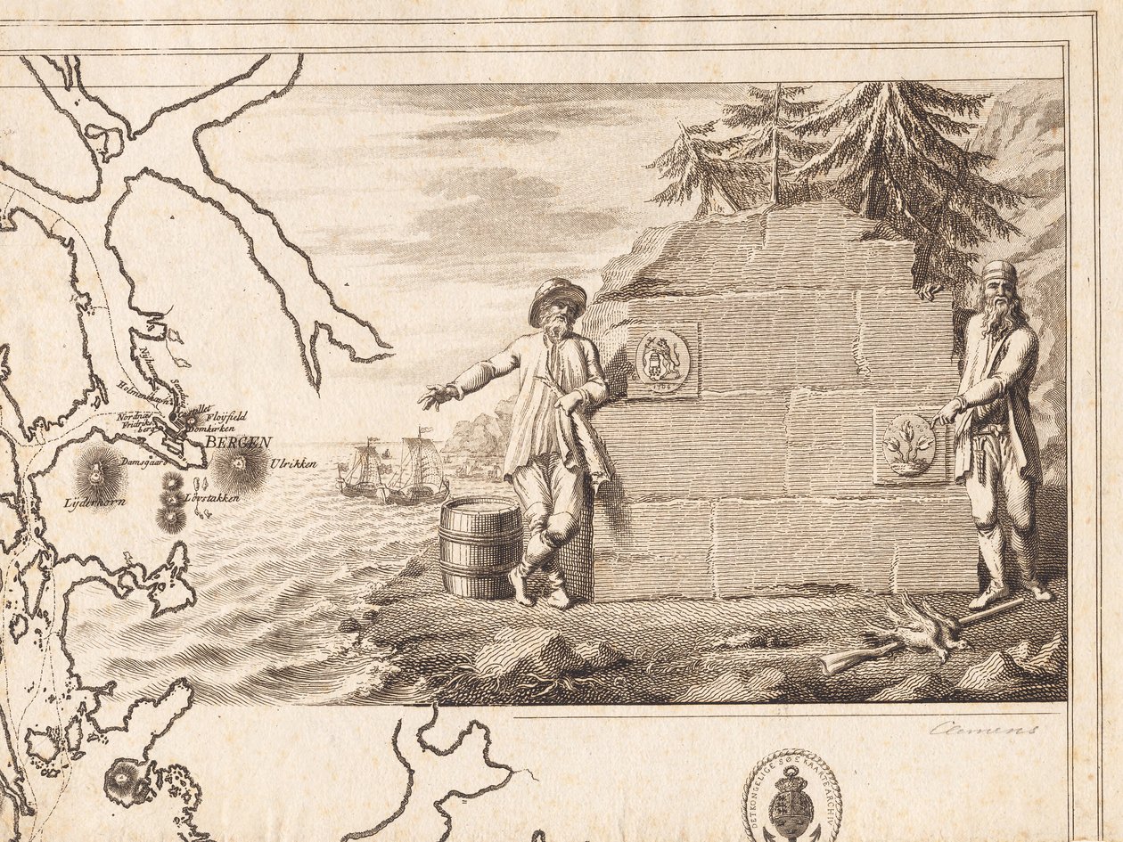 Tittelvignetten for et diagram av J.F. Clemens