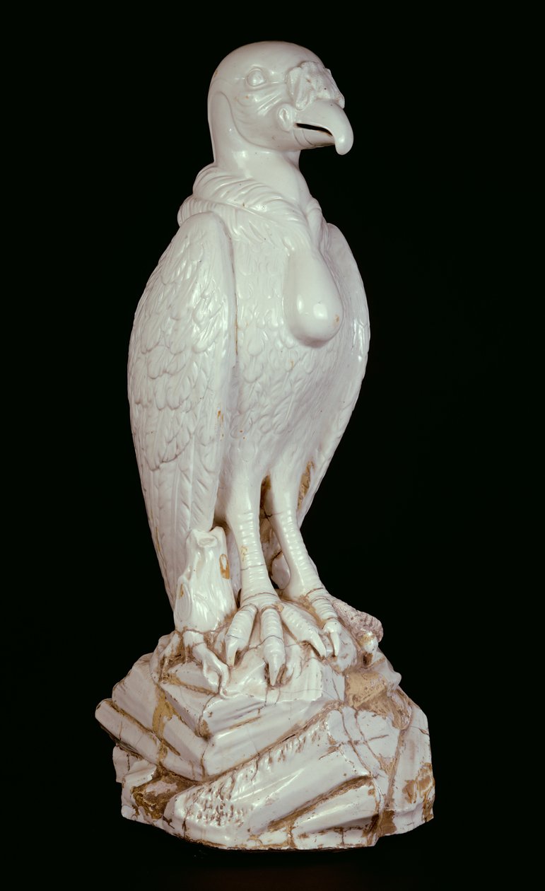 En av et par store hvite Meissen-figurer av gribber, ca. 1731 av J.G. Kirchner