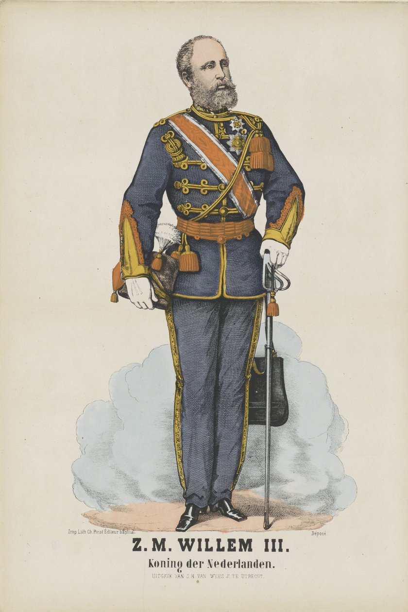 H.M. Vilhelm III. / Konge av Nederland (tittel på objekt) av J.H. van Wees (II)