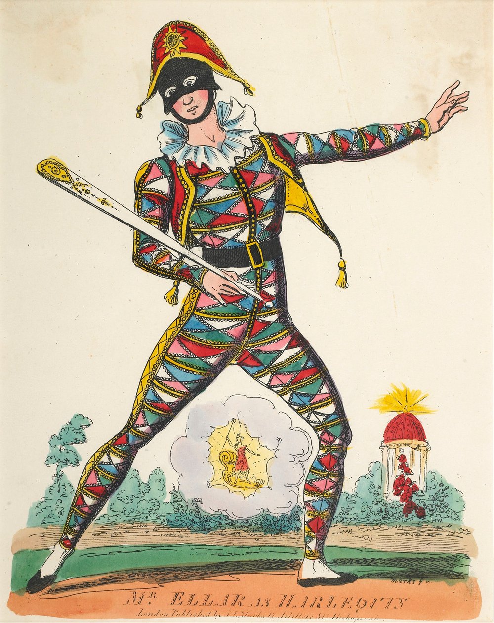 Mr Ellar som Harlequin av J.L. Marks