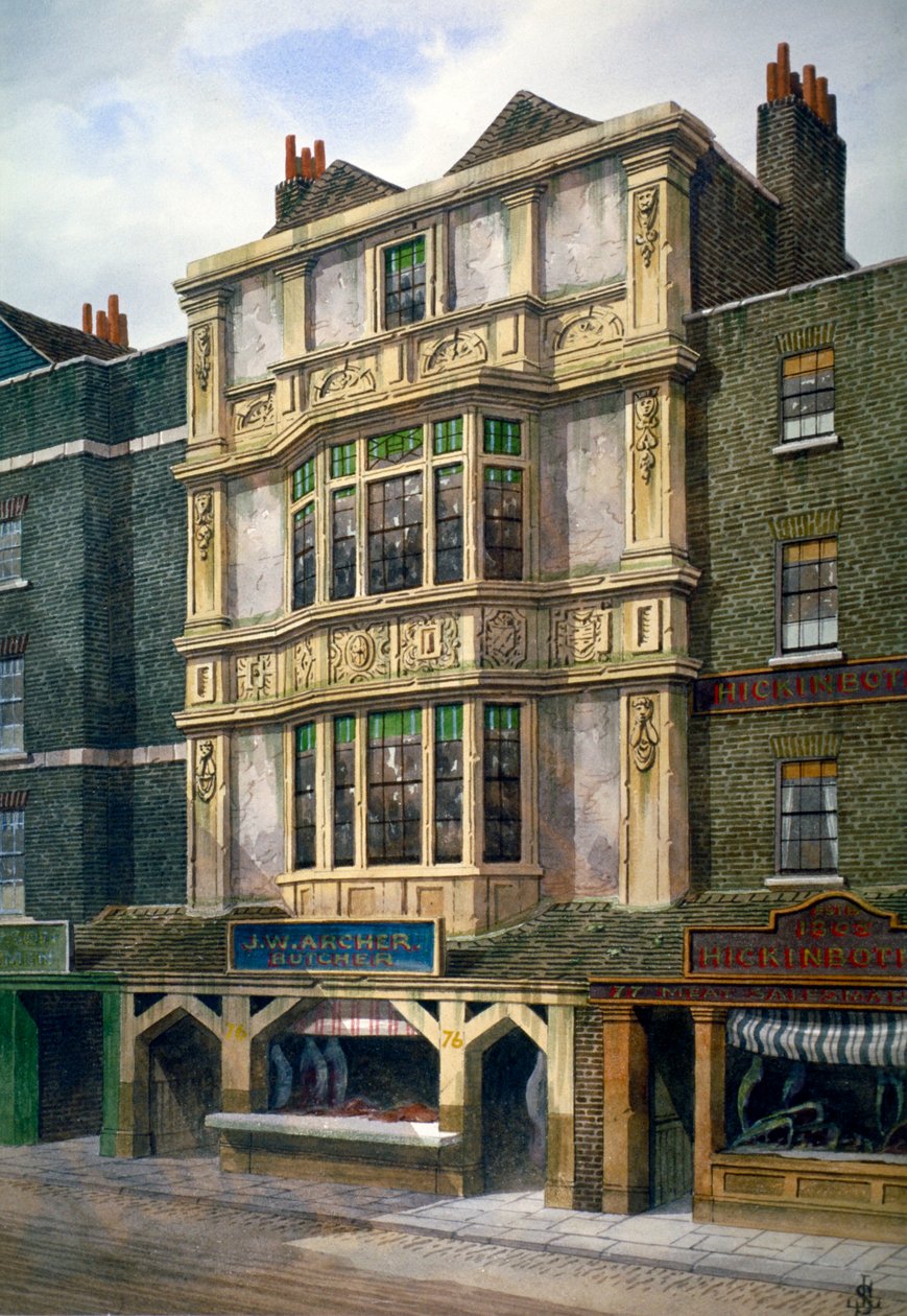 76 Aldgate High Street, London, c1860 av JL Stewart