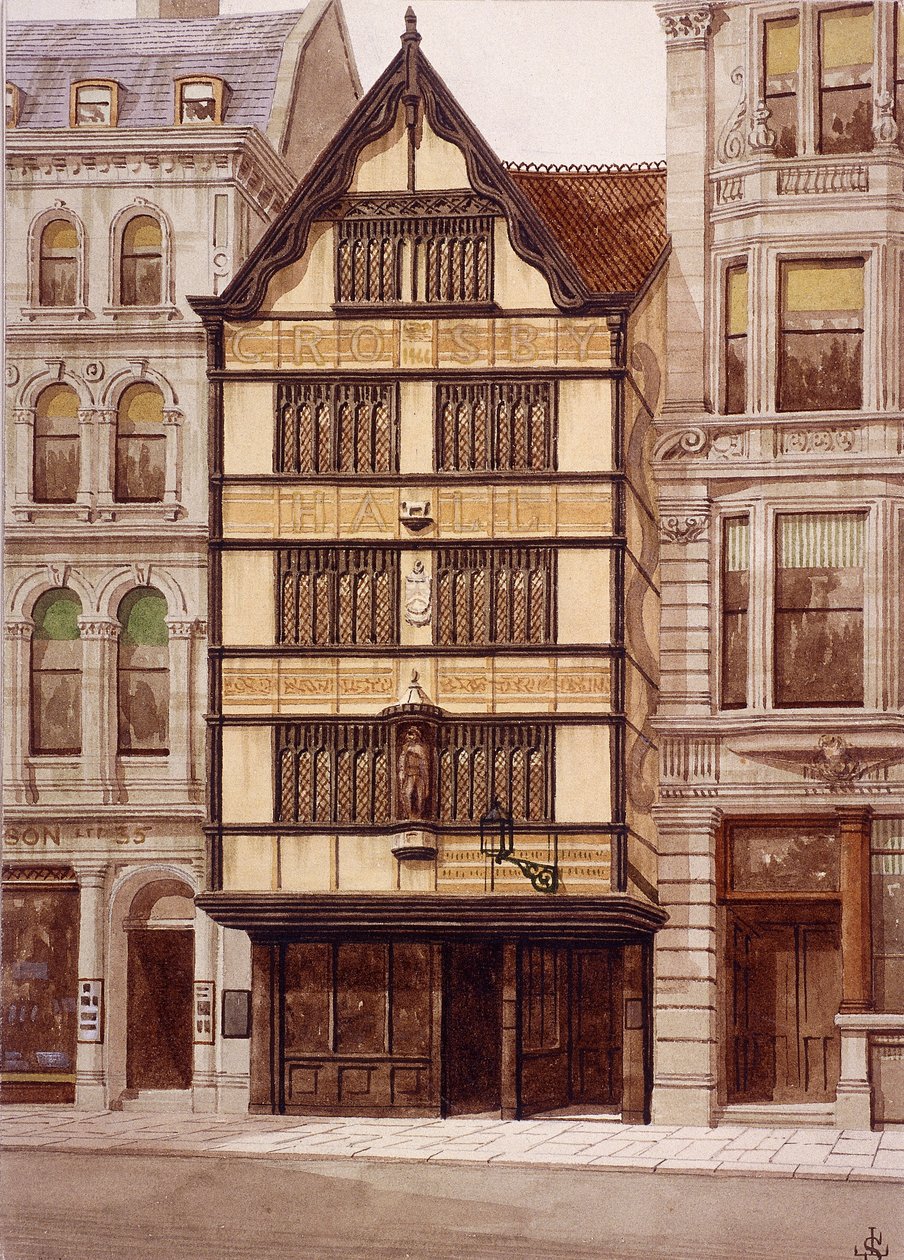 Crosby Hall, Bishopgate, London, 1860 av JL Stewart