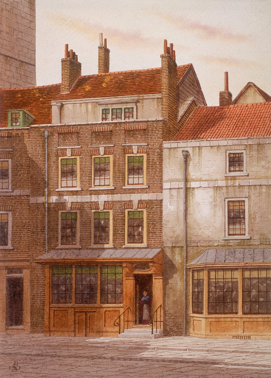 Plough Court, Lombard Street, London, c1870 av JL Stewart
