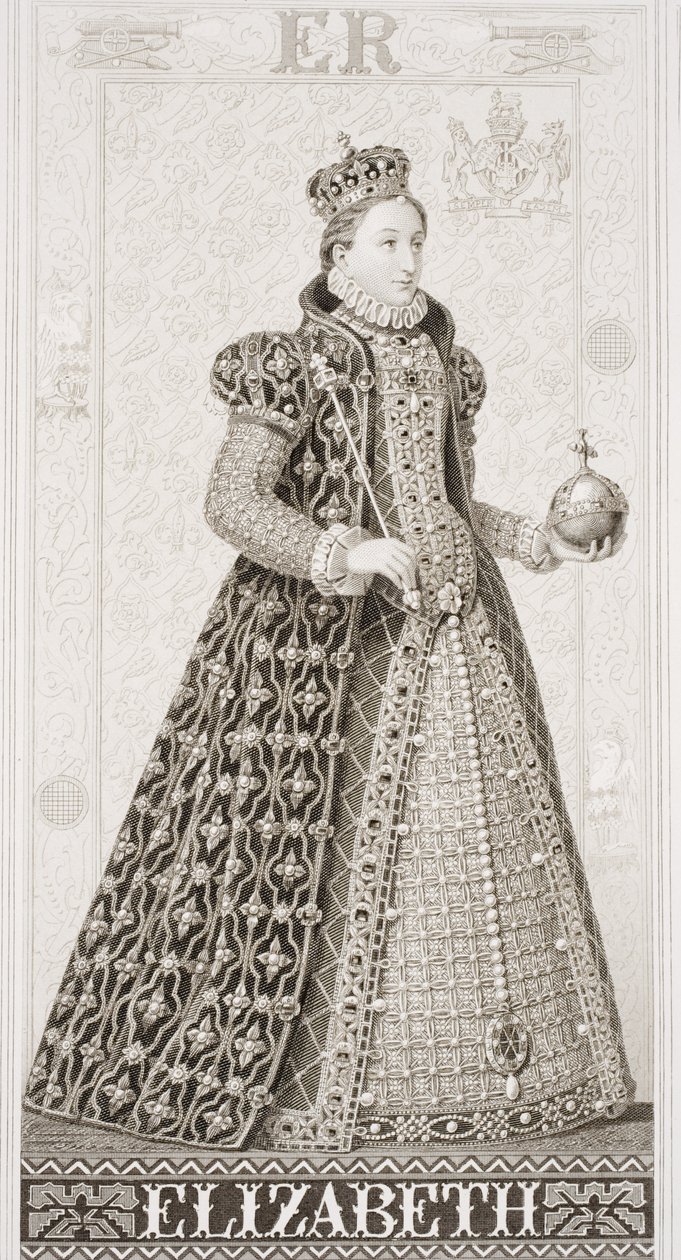 Dronning Elizabeth I (1533-1603) fra 