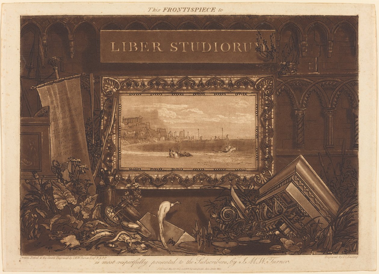 Frontispice, utgitt 1812. av Joseph Mallord William Turner