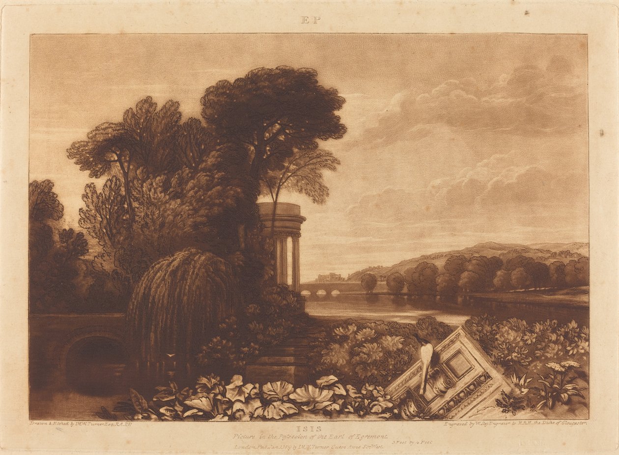 Isis, utgitt 1819. av Joseph Mallord William Turner